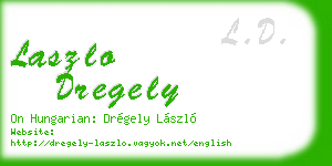 laszlo dregely business card