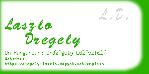 laszlo dregely business card